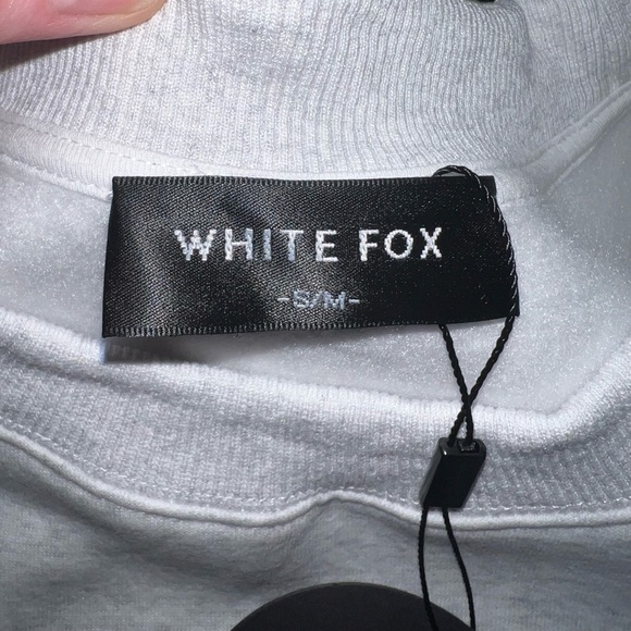 White Fox Boutique Sweatshirt with Purple Lettering - Picture 14 of 14